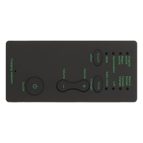 Mini Voice Changer Device, Handheld Voice Changer Black 7 Sound Effects  For PCs For Tablets