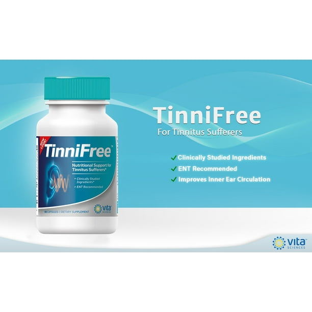 glutathione for tinnitus Vita Sciences TinniFree – Advanced Tinnitus Ear Health Supplement – Inner Ear Function & Ringing Relief – 60 Capsules
