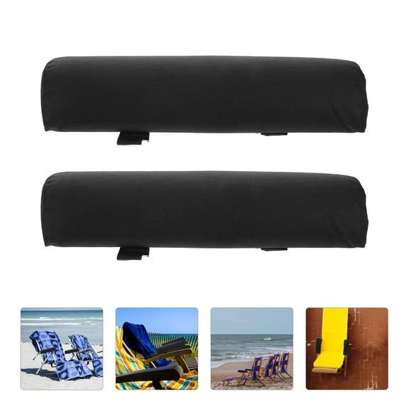 Hemoton 1 Pair Foldable Armrest Cushions Camping Chairs Pad Fabric Elbow Pads Travel Beach Chair Accessories For Outdoor