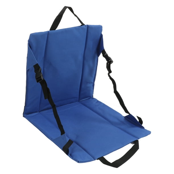 Stadium Back Pad, Thickened Folding Fishing Chair 600D Oxford Fabric Blue  Color For Hiking 