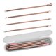 thumbnail image 1 of Cuatro en un removedor de cabeza negra Steería de acero inoxidable Pimple Popper Tool Kit Herramientas de belleza Acné Whitehead Popping para la cara de la nariz con la caja Inevent HA011101-00B, 1 of 7