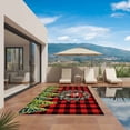 thumbnail image 2 of Christmas Outdoor Rug 6x9 Ft, Non Slip Washable Area Rug, Xmas Tree Berries Red Black Buffalo Plaid Patio Rugs Carpet Runner, Large Floor Mat for Indoor/Outdoor Deck Porch Camping, 2 of 8