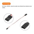 thumbnail image 4 of Cable de extensión de servo de 5 piezas, conector de 3 pines, macho a hembra, 7.9 pulgadas, 26AWG, cable de 30 núcleos para receptor de servo, 4 of 5