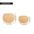 thumbnail image 7 of Set of 2 Bamboo Baskets with Lid for Storing Small Items Storage Box, 7 of 7