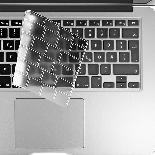 Ultra Thin TPU Keyboard Cover Skin for MacBook Pro13/16 Inch with Touch ID Keyboard Accessories Protective Skin (Transparent)