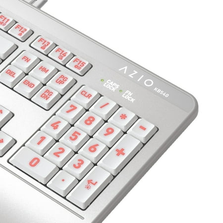 AZIO - KB540 Antimicrobial Wired Membrane Keyboard for Mac - Silver