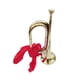 thumbnail image 3 of Soplando Bugle Scouting Trompeta Bugle Instrumento musical Trompeta de estilo clásico Brass Bugle para banda Orquesta Principiante Escuela , Dorado, 3 of 8