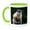 Green/White, variant on 3drose, Brazil, Bonito. Portrait of Brown Capuchin Monkey, Cebus Apella., 11oz Mug
