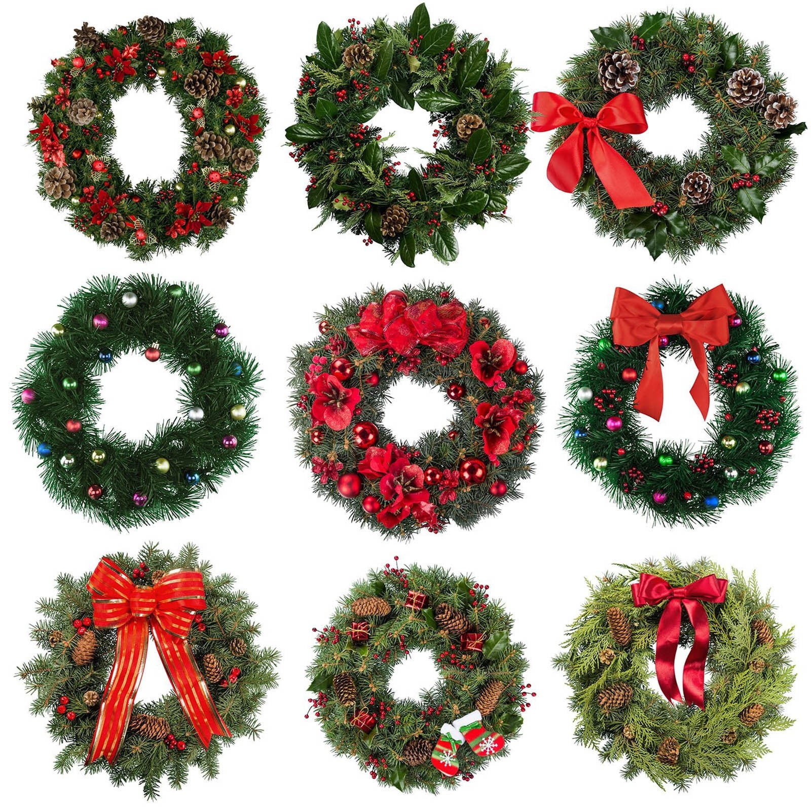 14 Inch Wire Wreath Frame, Round Metal Wreath Form for DIY Crafts, and Home Decor, Dark Green Wire Frame for Christmas Halloween & Weddings 3PCS