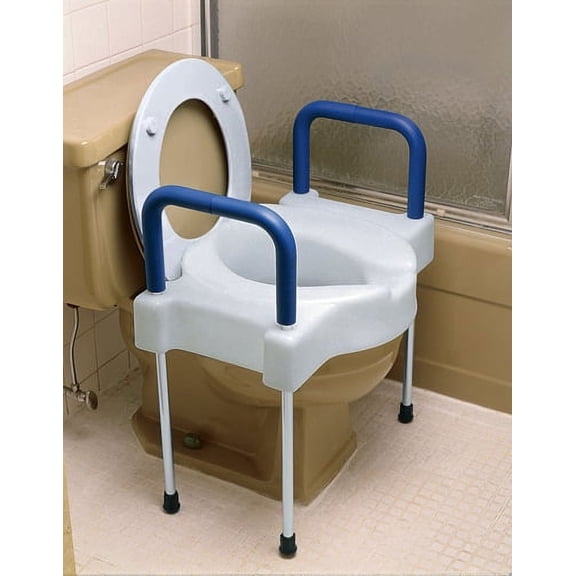 Ableware 725882000 Extra Wide Tall-Ette Elevated Toilet Seat with Legs