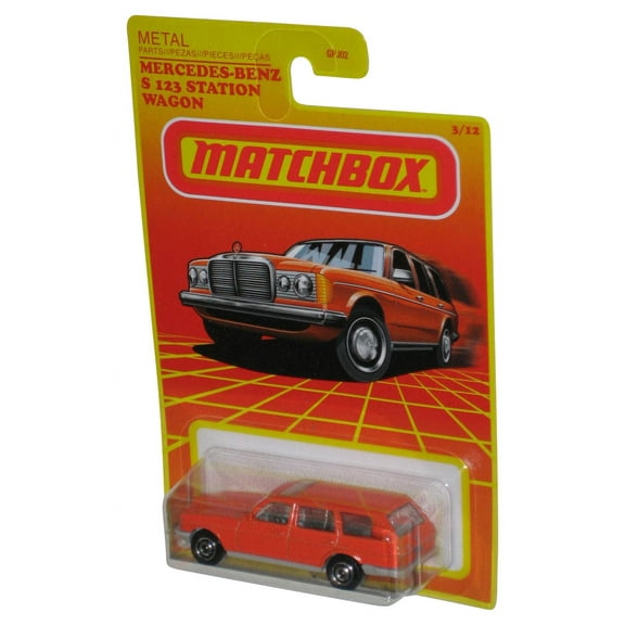 Matchbox Mercedes Benz S 123 Station Wagon (2020) Orange Toy Car 3/12