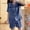 Blue, variant on Sleepwear for Women Plus Size Pajamas Sleepwear Sets Satin Pajama Pjs Sets Cropped Gray Collared Short Sleeve Cotton Pjs for Women Set,XXXL