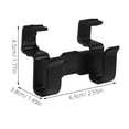 thumbnail image 2 of WEUVEB 2Pcs Car Back Seat Storage Hooks Black Stable Material for Vehicle Cargo Organizer, 2 of 8