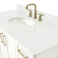thumbnail image 6 of Ariel Taylor 48 In. Oval Sink Bathroom Vanity With Carrara White Quartz Countertop 1.5 Edge In White, 6 of 11