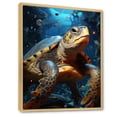 thumbnail image 2 of Designart "Baroque Elegance" Animals Turtle Floater Framed Wall Decor, 2 of 5