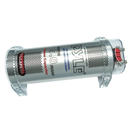 PYLE PLCAPE50 - 5.0 Farad Digital Power Capacitor (Best 2 Farad Capacitor)