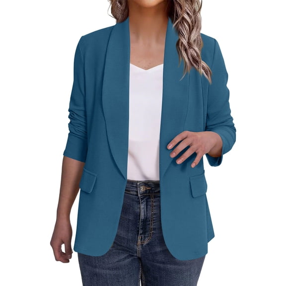 Tauxra Jackets for Women Fashion,Women's Cardigan,Long Sleeve Solid Color Casual,Plus Size Jackets for Women