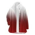 thumbnail image 4 of Lovzfmll Veste Décontractée pour Femmes, Hiver Quotidien Imprimé Col Ample Bouton Manches Longues Rouge, M, 4 of 7