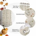 thumbnail image 5 of Fall White Pumpkin Thanksgiving Shower Curtain for Bathroom, Autumn Leaves Vintage Linen Waterproof Shower Curtains Washable Quick Dry with Hooks Bathtub Curtains 36x72 IN, 5 of 6