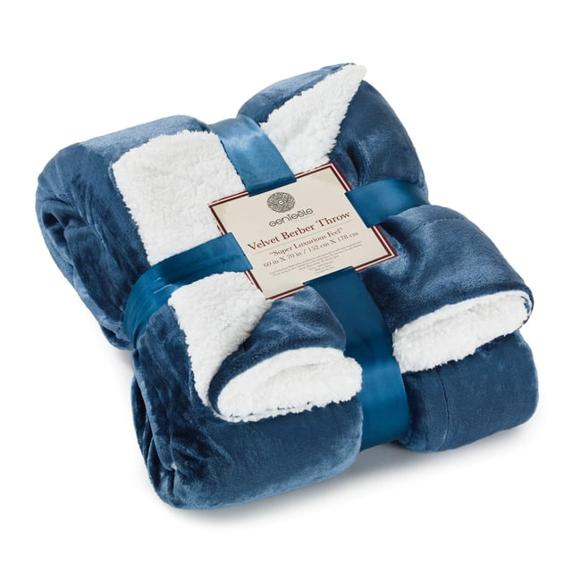 Manta Sherpa de Blanket Genteele, supersuave y reversible, 150 x 180 cm
