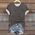 thumbnail image 5 of ATENAR Womens Shirts Casual Shirts Plus Size Printed Tops Black M, 5 of 6