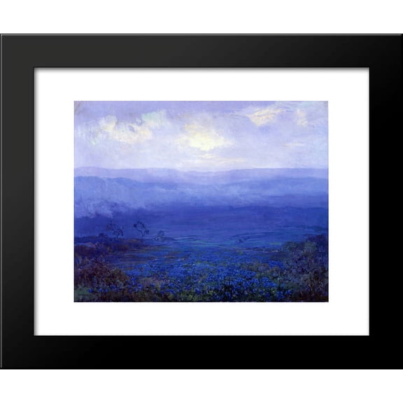 Bluebonnets in Texas 20x24 Framed Art Print by Onderdonk, Robert Julian