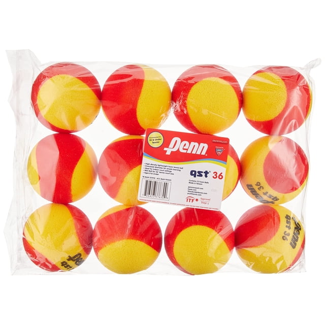 Pelotas de tenis Penn QST 36 Youth Foam Red para principiantes