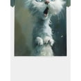 thumbnail image 5 of The kitten is so cute. Men's 3D printed T-shirt, bright round neck short sleeves, casual wear for summer travel, art pattern T-shirt, holiday gift., 5 of 7