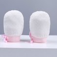 thumbnail image 2 of Baby Boy Girl No Scratch Silk Cotton Mittens Mesh Breathable Drawstring Gloves For Toddler No Scratch Mittens For Unisex, 2 of 9