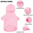 thumbnail image 3 of Dog Sweater,Pet Hoodie for Cold Weather,Coat Hooded Sweatshirt for Large and Small Dogs,DAD, 3 of 7