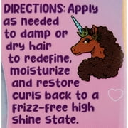 Afro Unicorn Magical Tresses Never a Knot Detangling Shampoo 12 oz, All Hair Types, Detangler, Kids