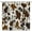 Brown Black, variant on Brown Cowhide Shower Curtain Rustic Farmhouse Milk Cow Skin Farm Animal Cow Print Vintage Western Country Fabric Bathroom Decor Curtain with Hooks