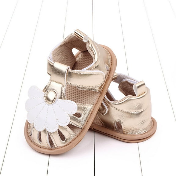 Best Baby Shoes For New Walkers Baby Spring Fashion Toddler Rubber Sole Breathable Casual Non-Slip Princess Bao Toe Sandals Baby Shoes Newborn Baby Girl Shoes