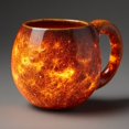 thumbnail image 2 of Ceramic Mug With 3D Relief World Map Design Unique Round Shape Coffee Tea Cup For Home Office Decor Gift, 2 of 3