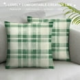 thumbnail image 3 of MLJA Vibes Green Decorative Throw Pillow Covers, Bicycle Tree Snowflakes Outdoor Home Decor, Polka Dot Plaid Holiday Farmhouse Couch Cushion Case, 3 of 5