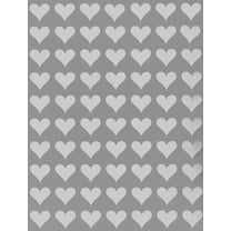 Royal Green 13mm (0.5) White Heart Stickers Arts and Craft Stickers Gift Heart Labels 1/2 inch - 350 Pack
