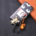thumbnail image 4 of HEVIRGO Chinese Zodiac Animal Year Symbol Peach Wood Keychain Alloy Key Ring Bag Decor,Rabbit*, 4 of 10