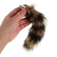 thumbnail image 5 of BESTYASH Realistic Faux Fox Tail Keychain Soft Plush Bag Charm Unique Adorable Handbag Pendant, 5 of 6