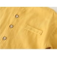 thumbnail image 5 of OSOLU Toddler Boys Blouse Summer Button Up Dress Shirts Casual Lightweight Tees Tops Infants Versatile Dailywear, 12-18 Months, 5 of 8