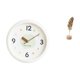 thumbnail image 1 of Reloj de pared con escultura de hoja, redondo, silencioso, sin , de hierro y madera, decoración artística, adecuado para sala de estar, dormitor, 1 of 8