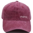 thumbnail image 4 of Mens Hats Unisex Baseball Distressed Embroidered Letter Summer Soft Top Adjustable Outdoor Ball Caps RD1 One Size, 4 of 4