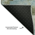 thumbnail image 5 of Addison Rugs Mayfield Premium Machine Washable Transitional Stripes Teal Rectangle Rug, 10' x 14', 5 of 7