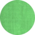 thumbnail image 1 of Ahgly Company Indoor Round Oriental Emerald Green Modern Area Rugs, 7' Round, 1 of 4