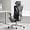Black Frame Gray Mesh, variant on Hbada Office Chair, Desk Chair with Adjustable Lumbar Support and Height, Comfortable Mesh Computer Chair with Footrest 2D Headrest, Swivel Tilt Function