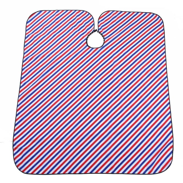 Cape de Coupe de Cheveux Imperméable Durable Adultes Rouge + Blanc + Bleu pour Salon Enfants