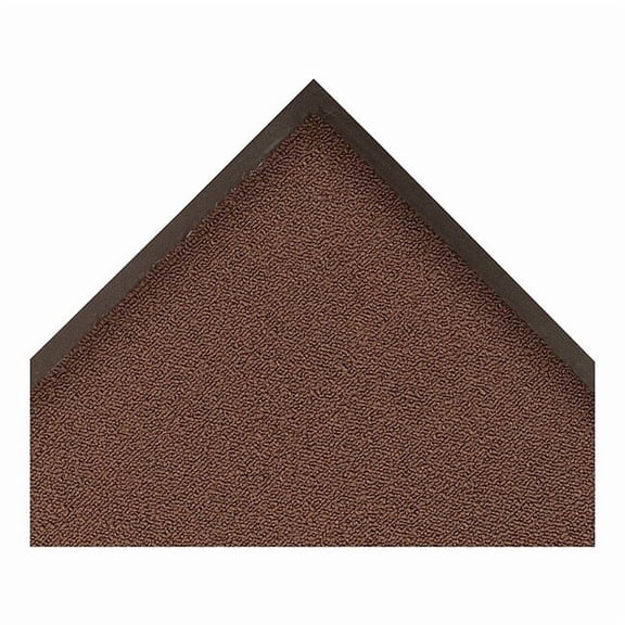 Entrance Mat, Polypropylene, 3/8 in Thick, Brown, 3 ft W x 5 ft L