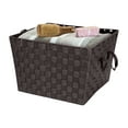 thumbnail image 4 of Simplify Woven Strap Polypropylene Baskets, 13" x 15", Brown, 4 of 9