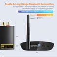 thumbnail image 4 of H Bluetooth 5.3 Music Receiver for Home Stereo with LDAC, Bluetooth Audio Adapter with Audiophile DAC, aptX HD, Optical Output for AV Receiver or Stereo Ampler - DS200Pro, 4 of 5