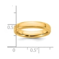 thumbnail image 2 of 14k Solid Yellow Gold Cliq 4mm Hinged Beveled Edge Wedding Band Size 12 Wedding Band for Women and Men, 2 of 2