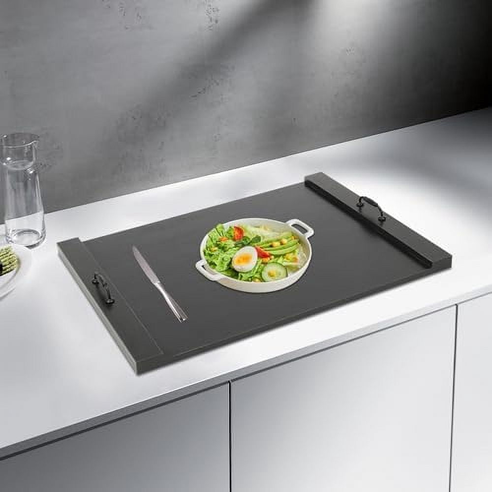Stove Cover,Noodle Board Stove Cover Gas Stove Cover Electric Stove Cover Board Wood Stove Cover with Handles Kitchen Sink Cover RV Stove Top Cover (Black)